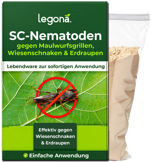 SC-Nematoden gegen Maulwurfsgrillen und Wiesenschnaken