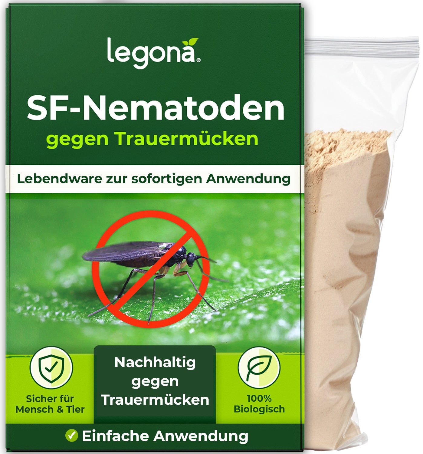 SF-Nematoden gegen Trauermücken und Rüsselkäfer